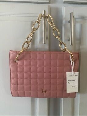 House of Want dusty pink Clutch NWT